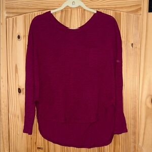 Women's Burgundy Bobi Active Wear Top